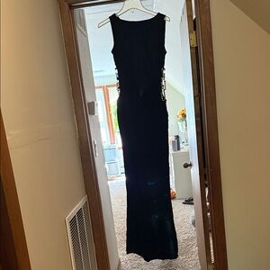 PrettyLittleThing Black Backless Dress